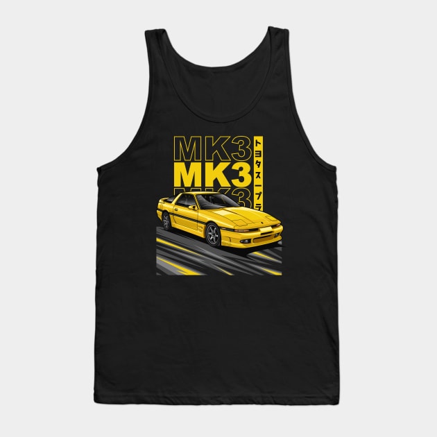 The Legend Supra MK-3 (Yellow Canary) Tank Top by Jiooji Project